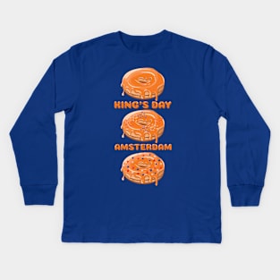 Kings day amsterdam Kids Long Sleeve T-Shirt